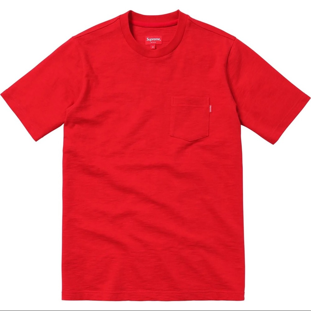 Supreme S/S Pocket Tee Red